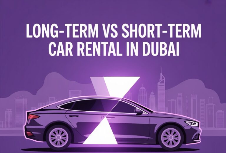 Comparison of long-term and short-term car rental options in Dubai, highlighting key features and benefits of each.