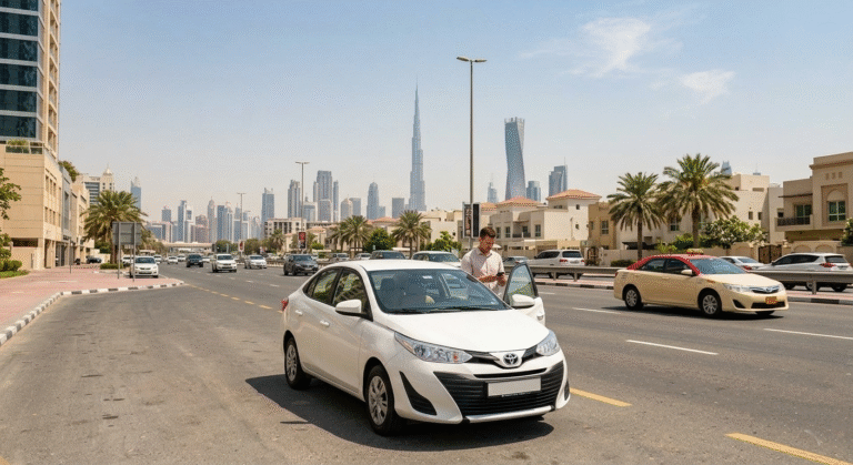 Is it better to rent a car in Dubai or take a taxi?