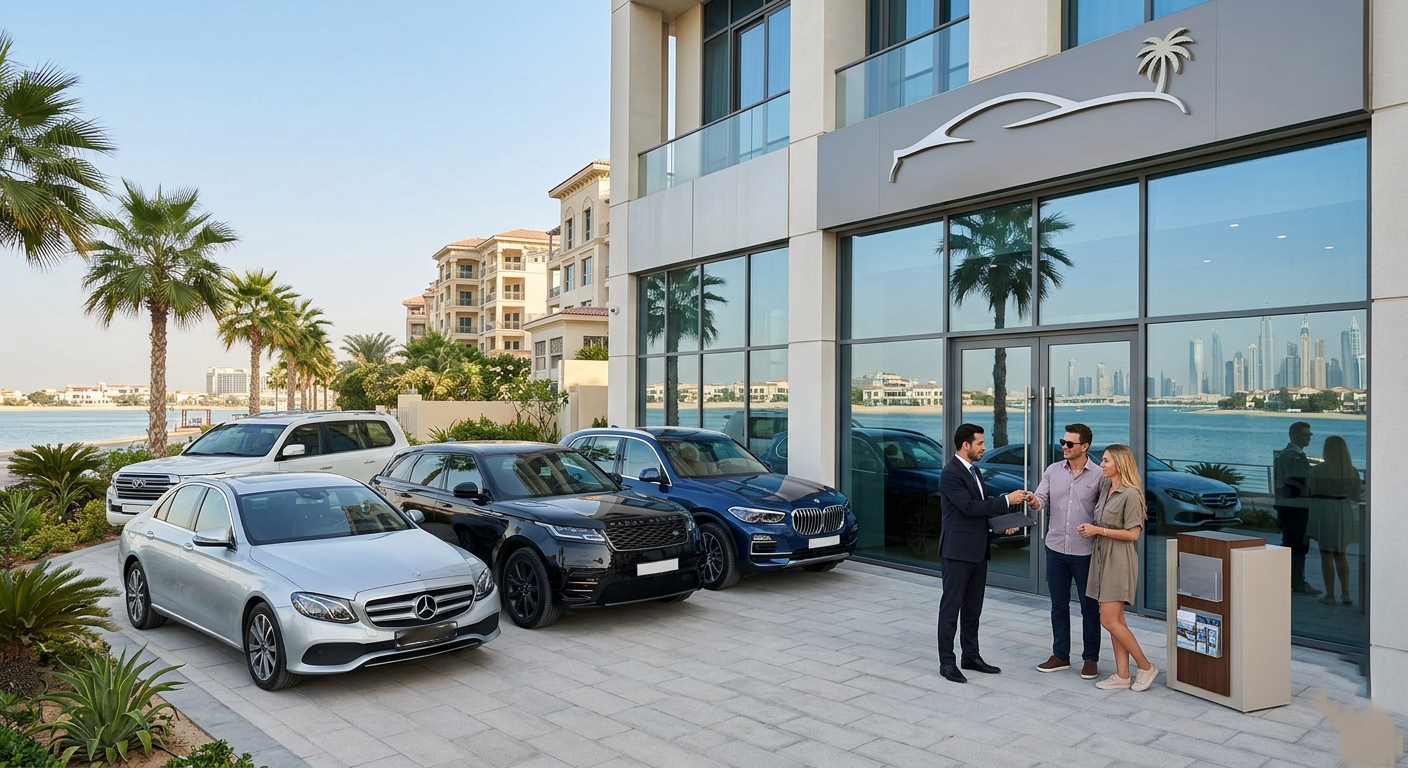 driving Palm Jumeirah Dubai