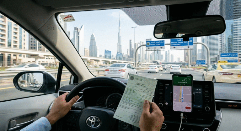 traffic fines rental car UAE