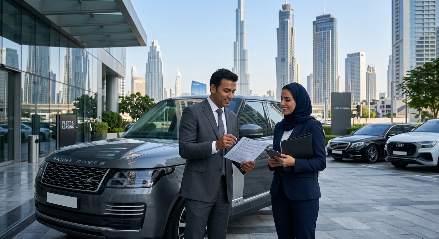 Business car lease with persons